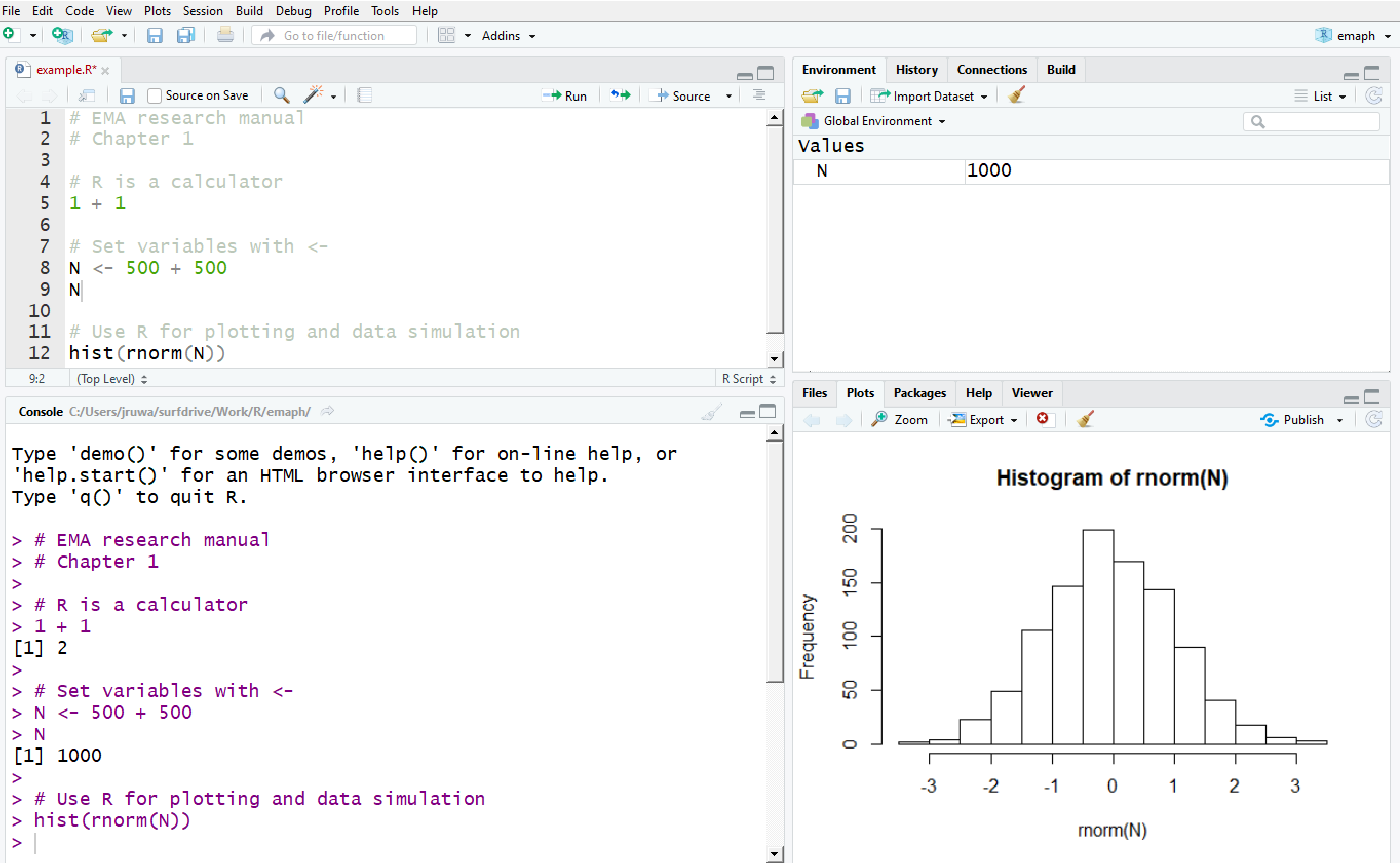 rstudio if statement